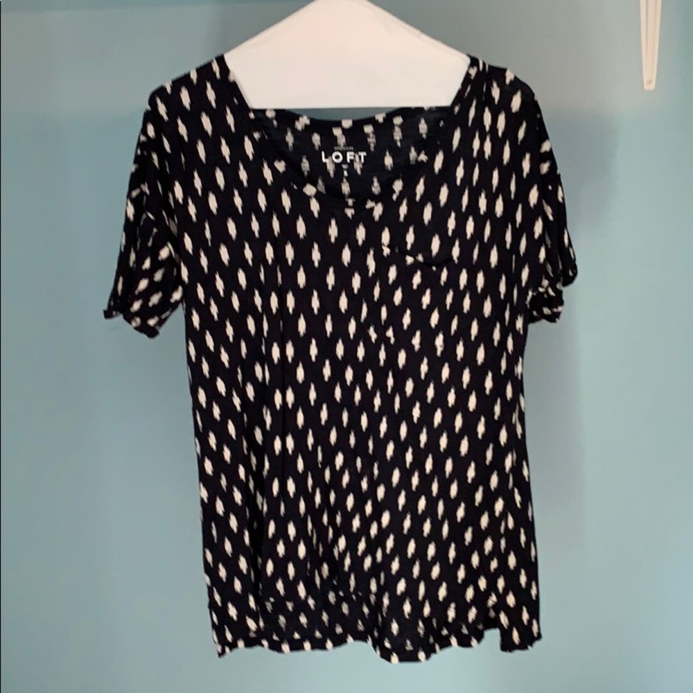 Navy blue Casual, cotton loft tee